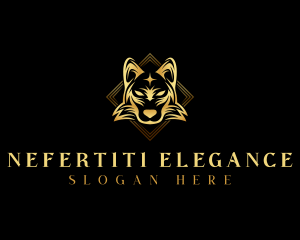 Elegant Wolf Dog logo design