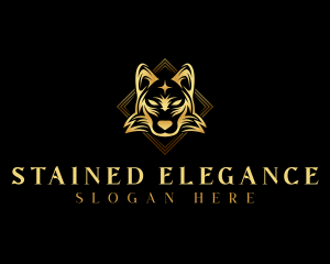 Elegant Wolf Dog logo design