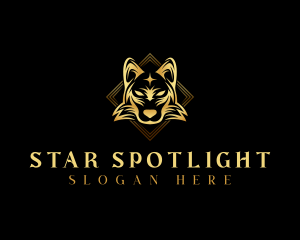 Elegant Wolf Dog logo design