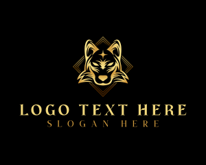 Luxury - Elegant Wolf Dog logo design