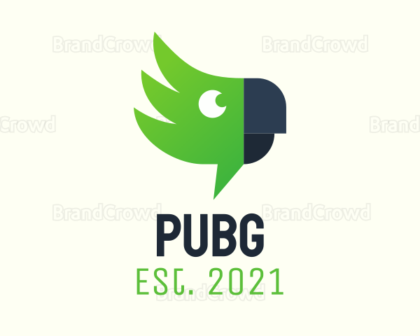 Green Parrot Chat Logo