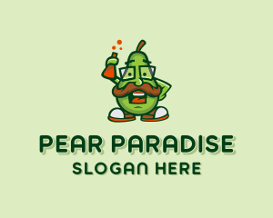 Pear - Pear Fruit Professor logo design