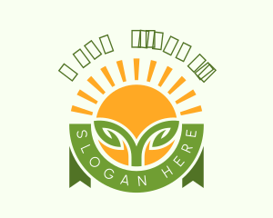 Farming Sprout Seedling Logo