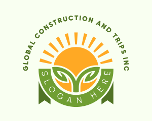 Green - Farming Sprout Seedling logo design