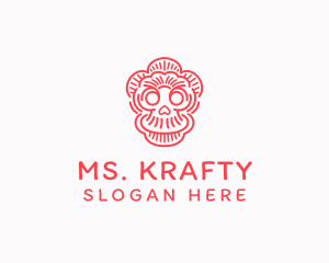 Spooky - Mexican Festive Skull logo design