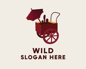 Chocolate Food Cart Logo