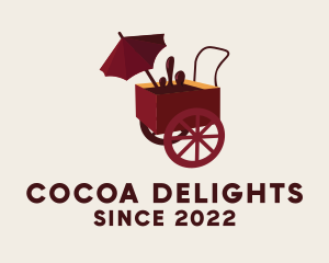 Chocolate Food Cart logo design