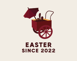 Meal - Chocolate Food Cart logo design
