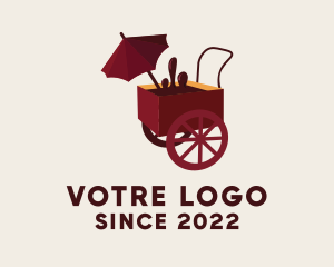 Snack - Chocolate Food Cart logo design