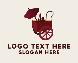 Chocolate Food Cart Logo