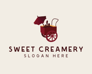 Chocolate Food Cart logo design