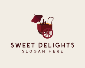 Chocolate Food Cart logo design