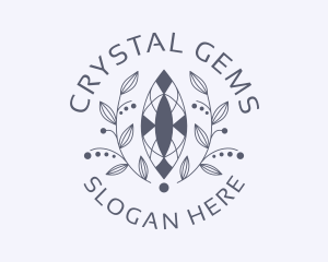 Luxury Wreath Gem logo design