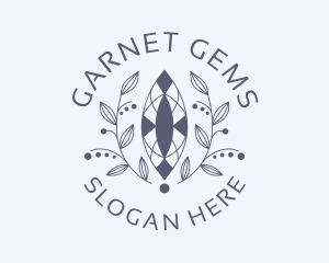 Luxury Wreath Gem logo design