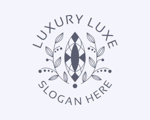 Luxury Wreath Gem logo design