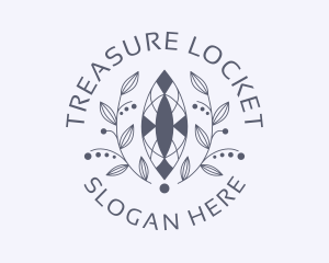 Luxury Wreath Gem logo design