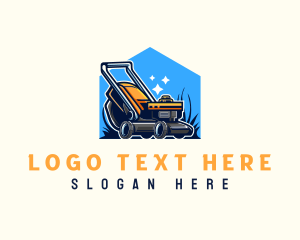 Landscape - Lawn Mower Equipment Gardening logo design