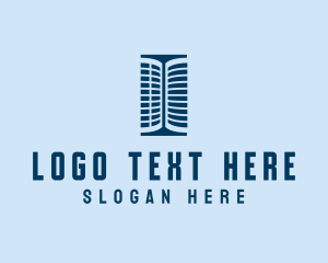 Condominium - Twin Towers Letter I logo design