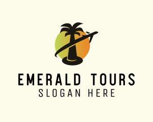 Tropical Plane Tour logo design