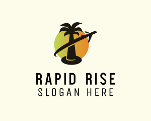 Tropical Plane Tour logo design