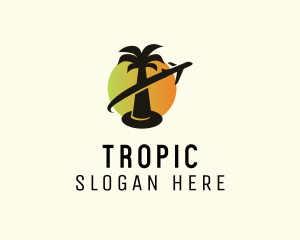 Tropical Plane Tour logo design