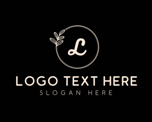 Yogi - Minimalist Floral Spa logo design