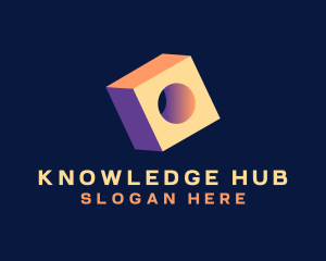 Learn - Cube Artificial Intelligence App logo design