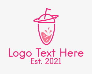 Cooler - Pink Orbit Refreshment logo design