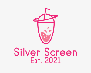 Snack - Pink Orbit Refreshment logo design