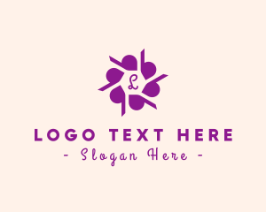 Purple - Flower Note Pattern logo design