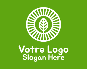 Circle Plant Herb Logo