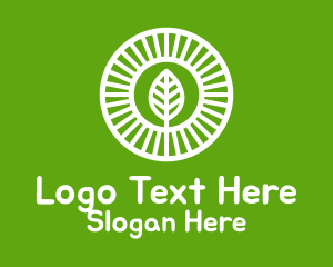 Circle Plant Herb Logo