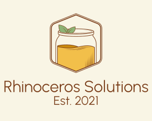 Natural Kombucha Jar logo design