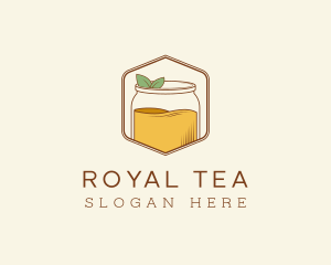 Natural Kombucha Jar logo design