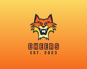Fox - Smiling Feline Animal logo design