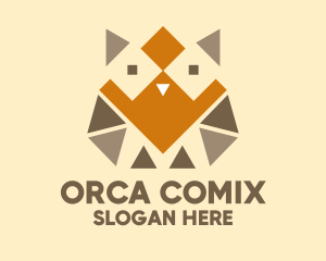 Geometric Barn Owl Logo