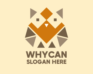 Geometric Barn Owl Logo