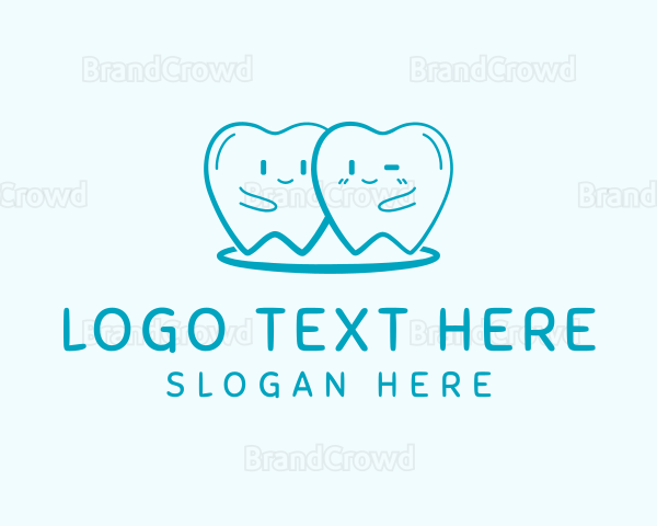 Happy Molar Teeth Logo