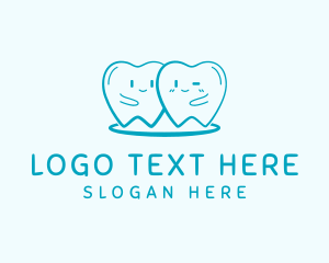 Molar - Happy Molar Teeth logo design