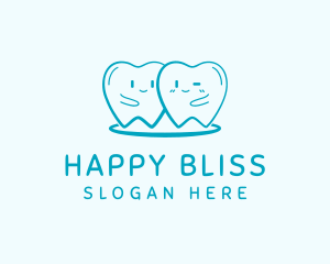 Happy Molar Teeth logo design