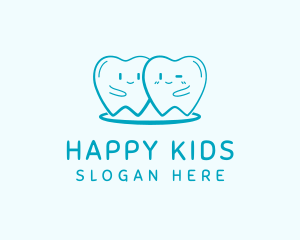 Happy Molar Teeth logo design