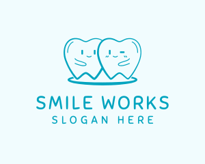 Happy Molar Teeth logo design