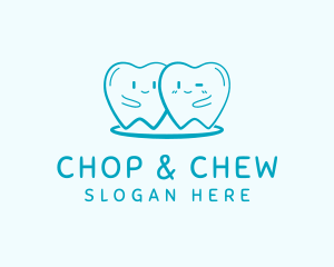 Teeth - Happy Molar Teeth logo design