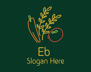 Organic Vegetable Harvest Logo