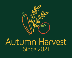 Organic Vegetable Harvest logo design