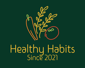 Organic Vegetable Harvest logo design