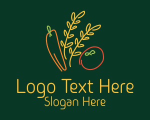 Organic Vegetable Harvest Logo