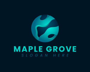 Digital Globe Sphere logo design