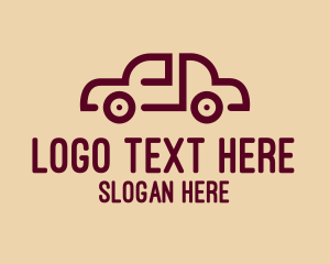 Simple - Generic Red Car logo design