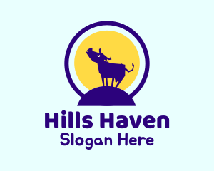 Howling Cow Hill logo design